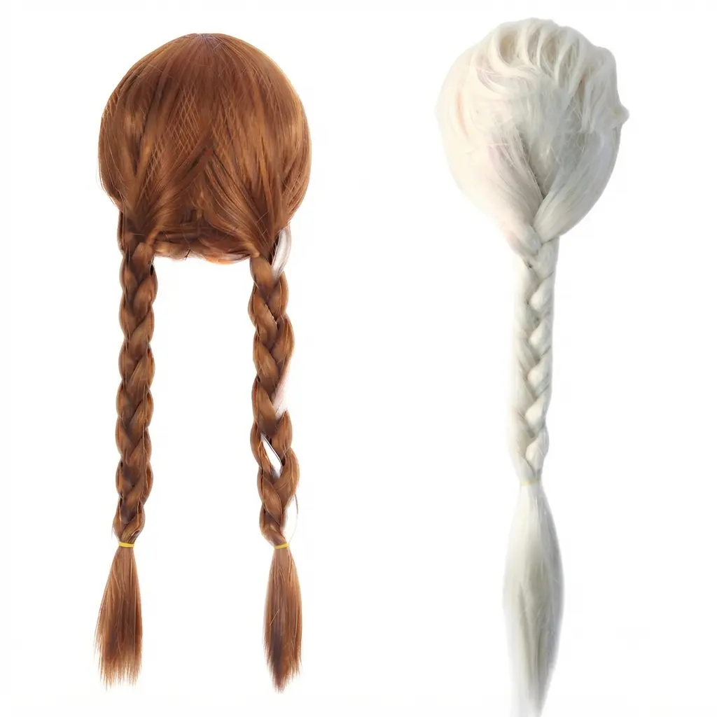 Anna and Elsa Braided Wigs spe Ana And Elsa Wig - Image 1