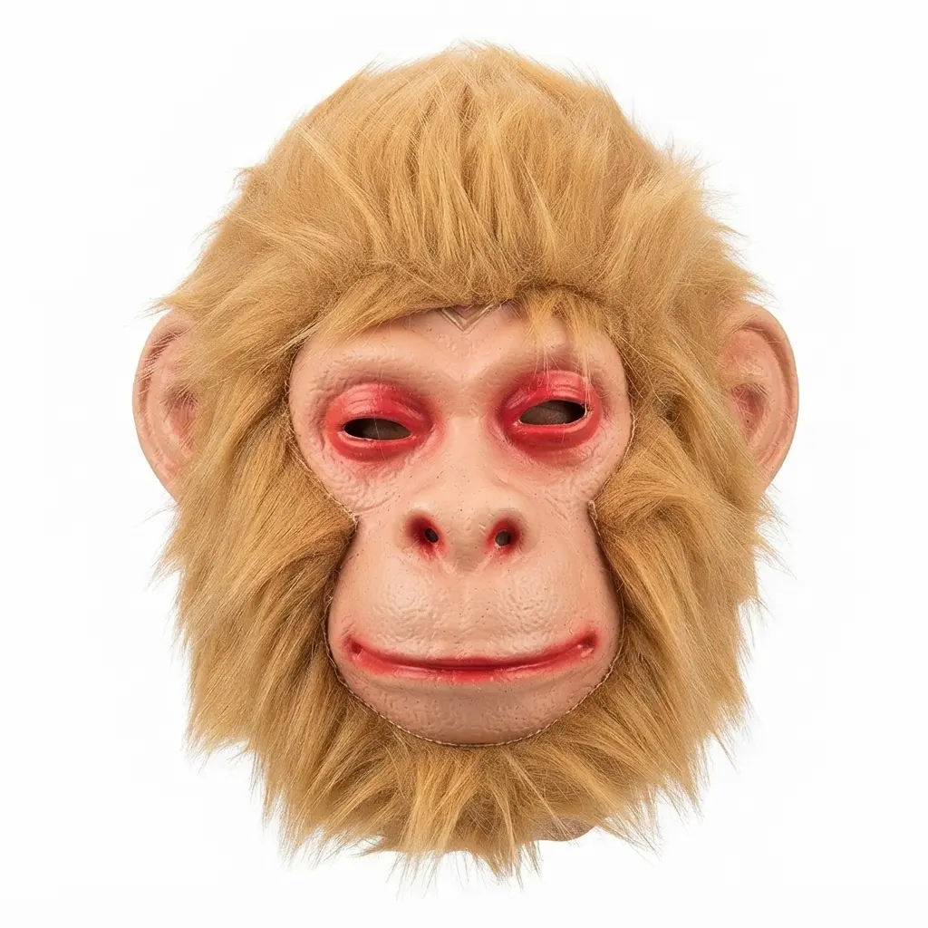 Faux Fur Monkey Mask Faux Fur Monkey Mask - Image 1