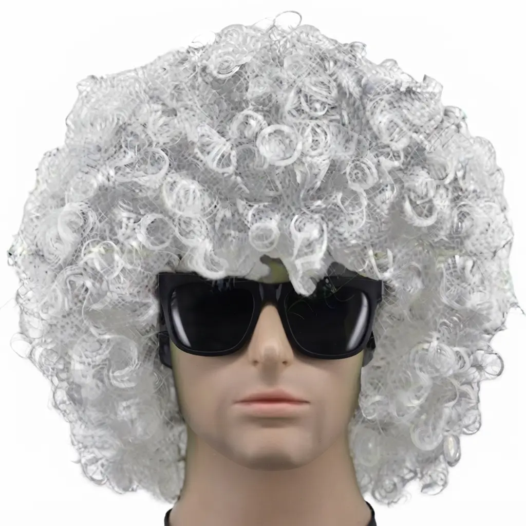 white curly wig spe White Curly Wig - Image 1