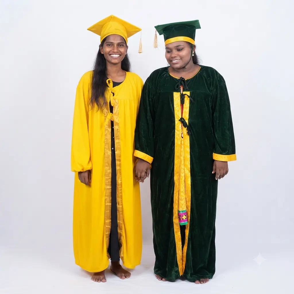 Graduation gown adult Graduation Velvet - Image 1