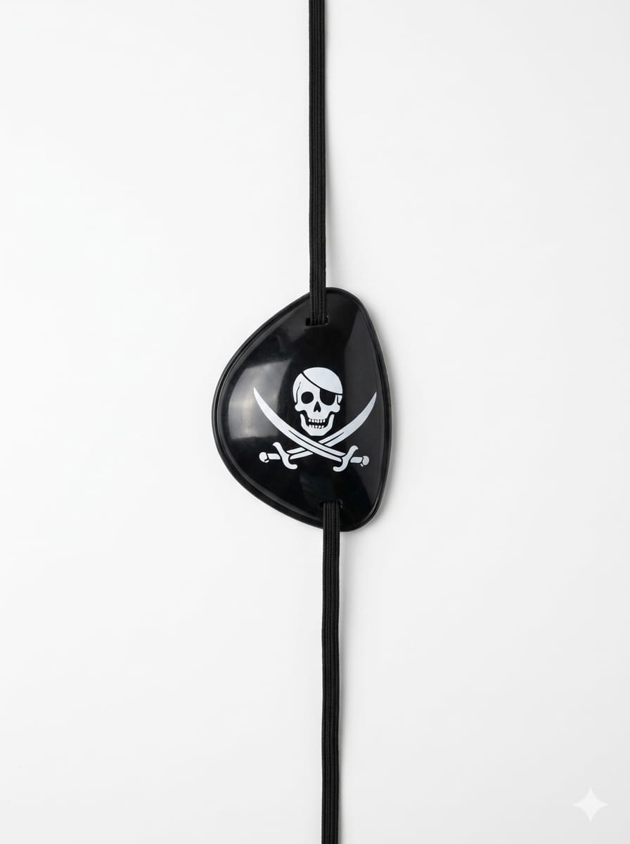 Halloween Pirate Eye Patch - Image 1