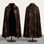 Witch Cape Black And Red