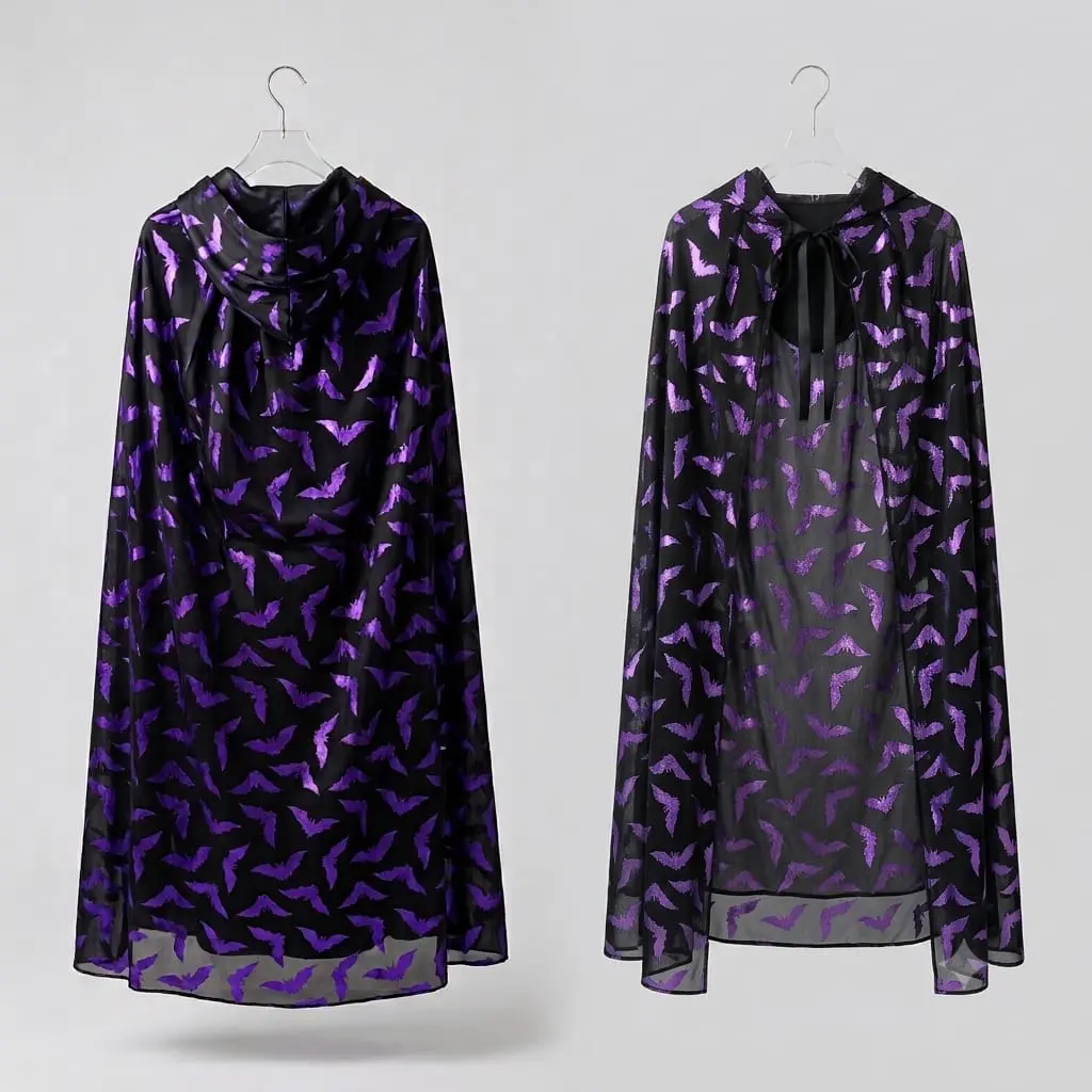 Witch cape Blue Witch Cape Black And Blue - Image 1