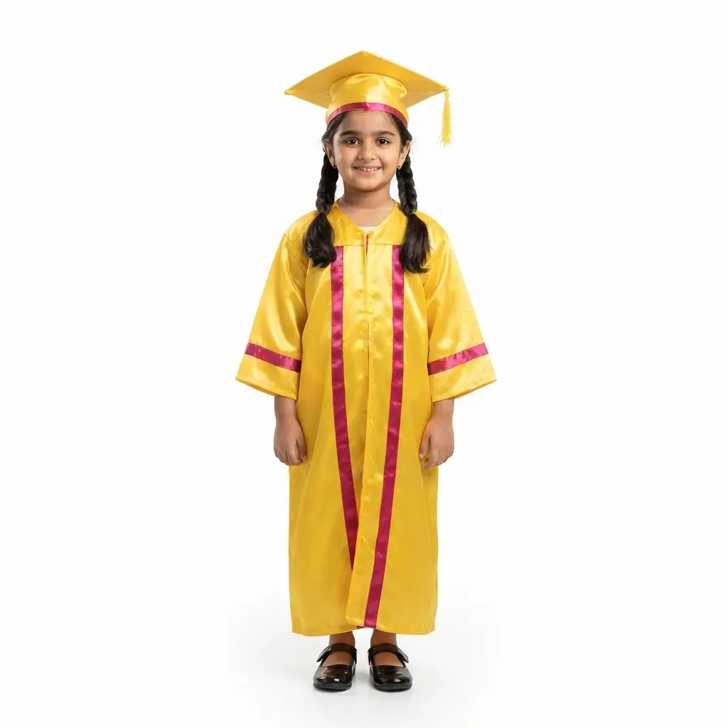 graduate gown Graduation Gown With Cap Kids - Image 1